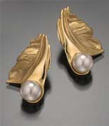 18K Yellow Gold, Cultured Pearls
