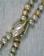 Twisted, Multi-strand Pearl Necklace with custom clasp