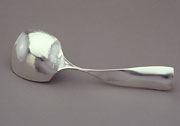 Serving Spoon - Sterling Silver with Gold wire