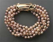 Twisted Multi-strand Pearl Bracelet